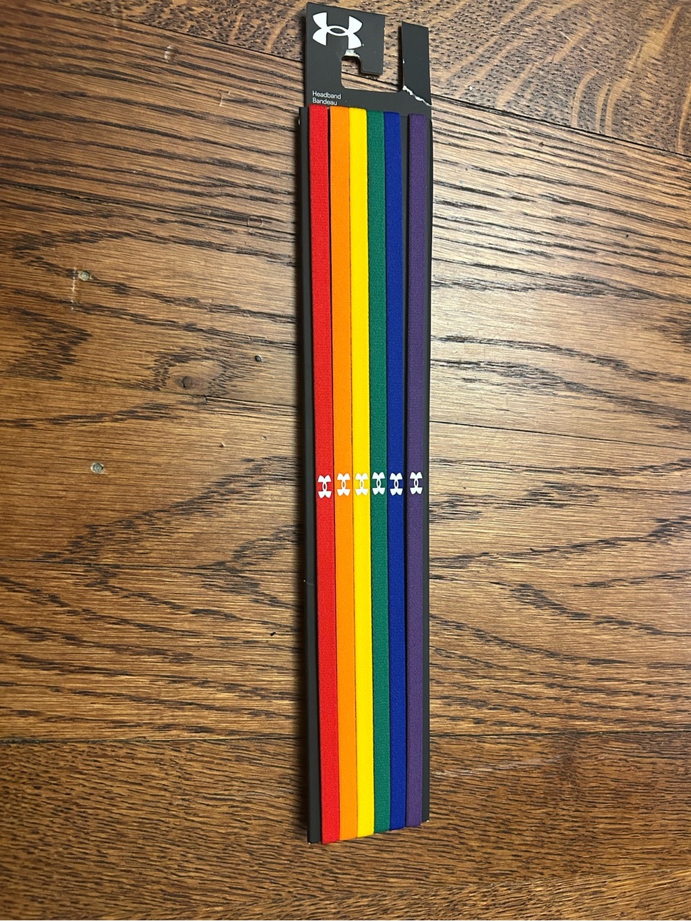 Under Armour Rainbow Stretch Headband Set - Red Orange Yellow Green Blue Purple